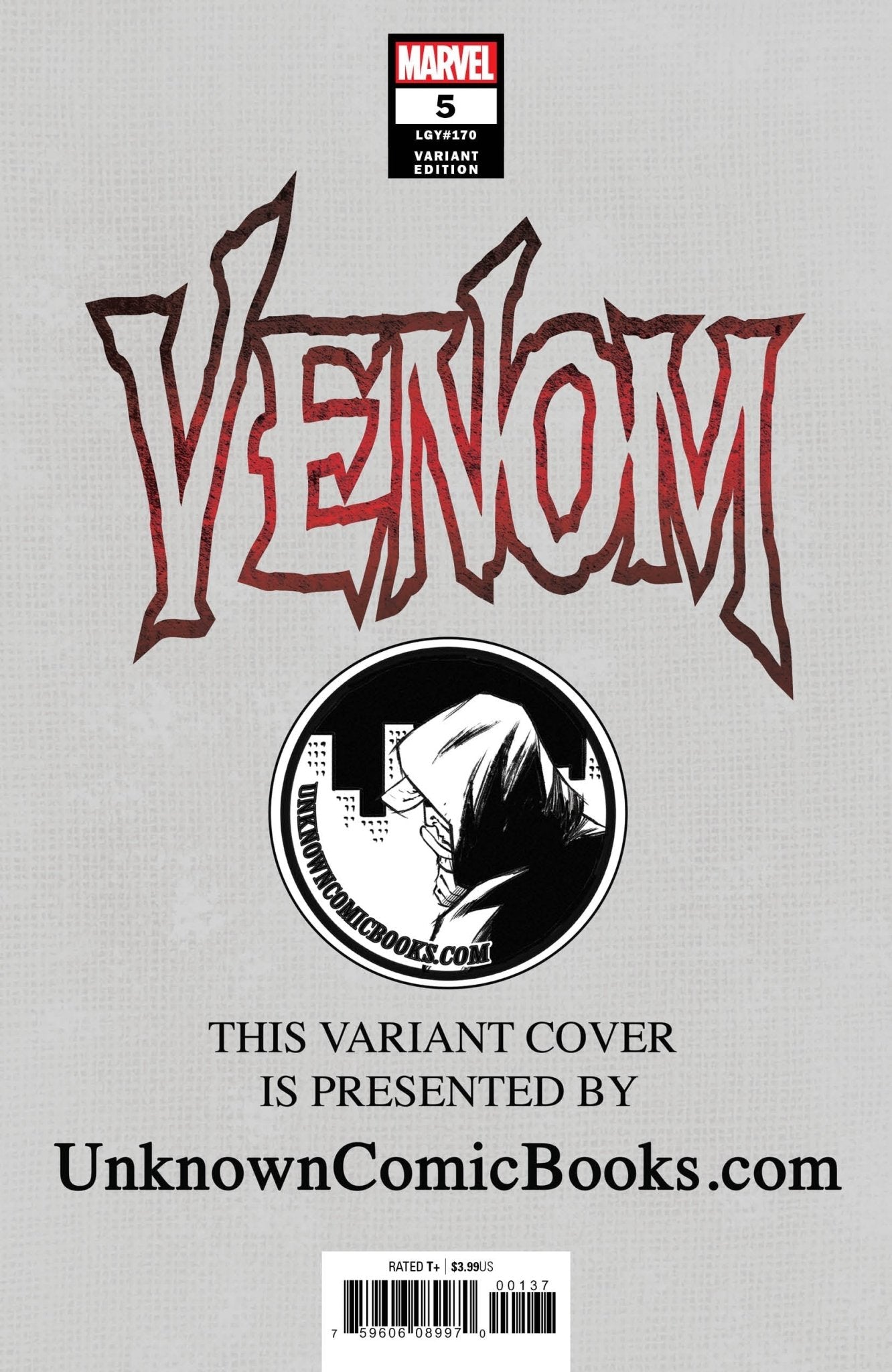 VENOM 5 UNKNOWN COMIC BOOKS VIRGIN VAR 8/22/2018 - DelsBricks Toys & CollectiblesCOMIC BOOK EXCLUSIVEDelsBricks Toys & CollectiblesUnknown Comic Books