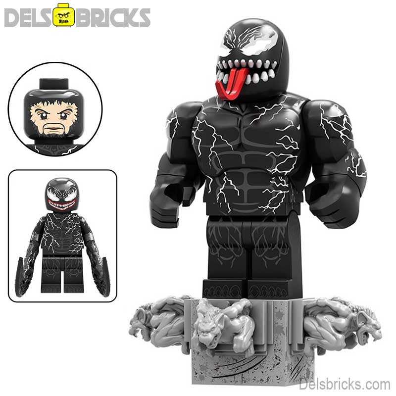 Venom from Spider - Man Lego Minifigures Custom Toys 4 - DelsBricks MinifiguresSpiderman Lego MinifiguresDelsBricks MinifiguresDelsbricks.com