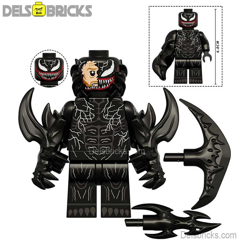 Venom from Spider - Man NEW Big Figure Lego Minifigures Custom Toys - DelsBricks MinifiguresSpiderman Lego MinifiguresDelsBricks MinifiguresDelsbricks.com