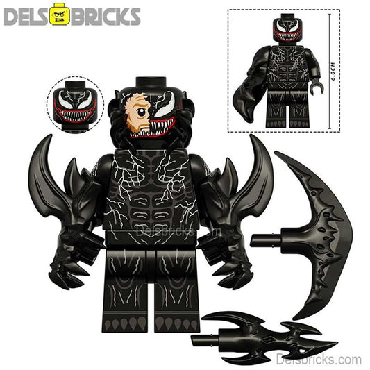Venom from Spider - Man NEW Big Figure Lego Minifigures Custom Toys - DelsBricks MinifiguresSpiderman Lego MinifiguresDelsBricks MinifiguresDelsbricks.com