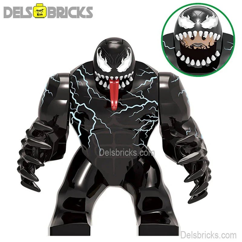 Venom Spider - Man Big Figure Best Lego Minifigures Custom Toys - DelsBricks MinifiguresSpiderman Lego MinifiguresDelsBricks MinifiguresDelsbricks.com