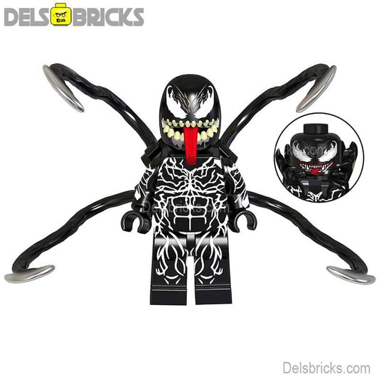 Venom Spider - Man villain Lego Minifigures Custom Toys 2 - DelsBricks MinifiguresSpiderman Lego MinifiguresDelsBricks MinifiguresDelsbricks.com