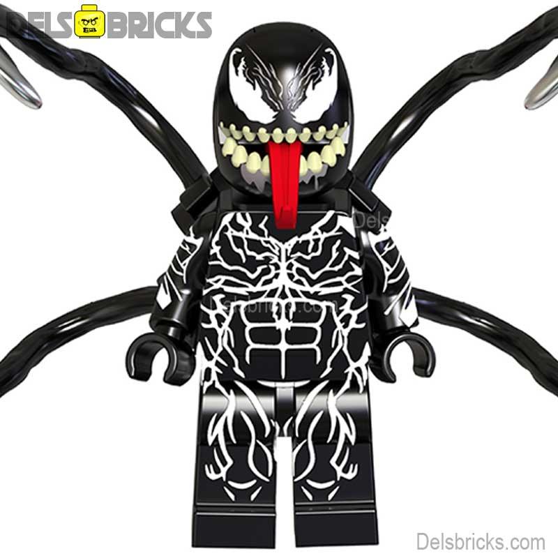 Venom Spider - Man villain Lego Minifigures Custom Toys 2 - DelsBricks MinifiguresSpiderman Lego MinifiguresDelsBricks MinifiguresDelsbricks.com