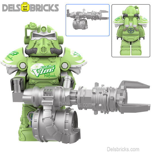Fallout t-51 Power Armor Lego Minifigures Custom video Game Toys Set 4-3