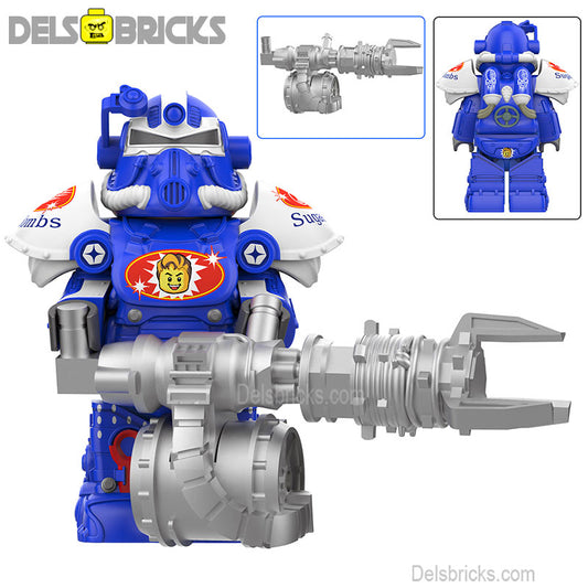 Fallout t-51 Power Armor Lego Minifigures Custom video Game Toys Set 4-5