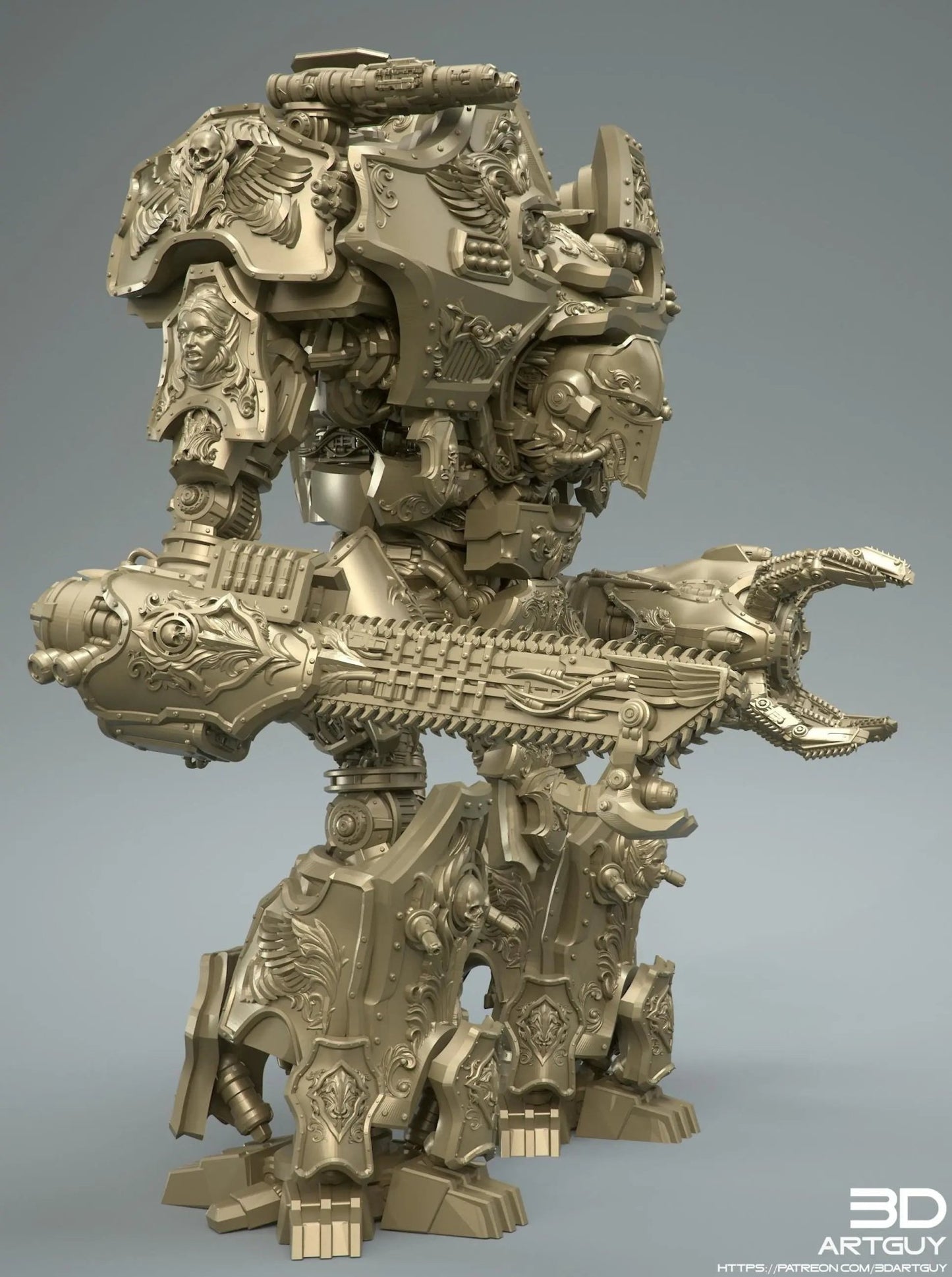 Walking Cathedral by 3DArtGuy 32mm scale, 100mm, 165mm, Miniature War Gaming Figure - DelsBricks Toys & CollectiblesResin Printed MiniatureDelsBricks Toys & CollectiblesMega Diamonds & Schwartzreiter Mini Forge