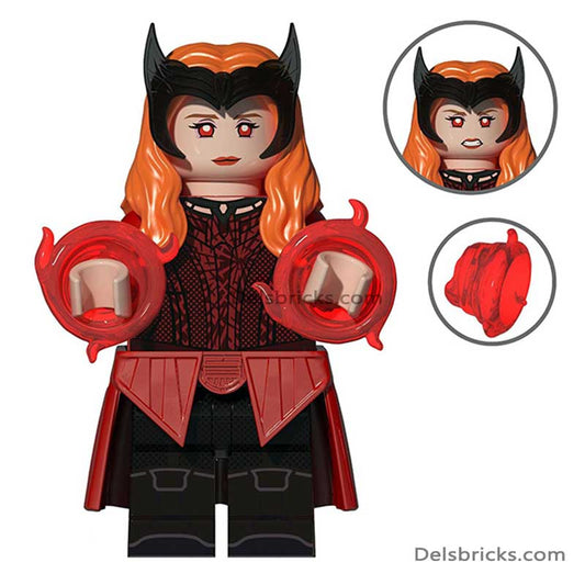 Scarlet Witch Wanda Maximoff Minifigures Delsbricks   