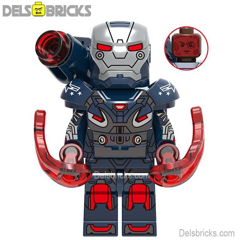 War Machine Avengers MCU Lego Minifigures Custom Toys 3 - DelsBricks MinifiguresMinifiguresDelsBricks MinifiguresDelsbricks