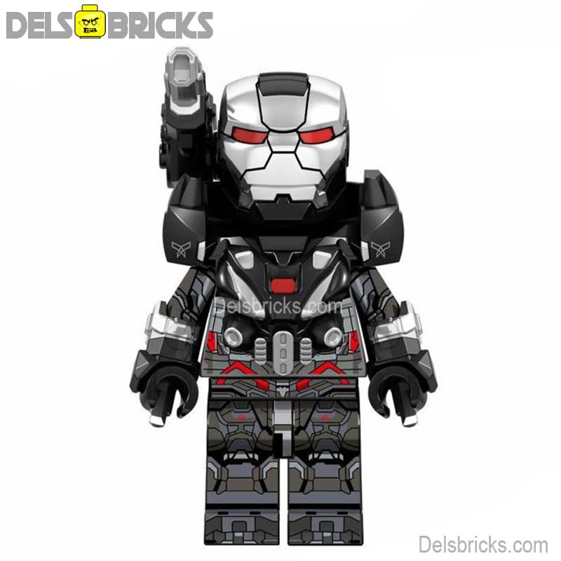 War Machine Black & Silver Suit Lego Marvel Custom Minifigures