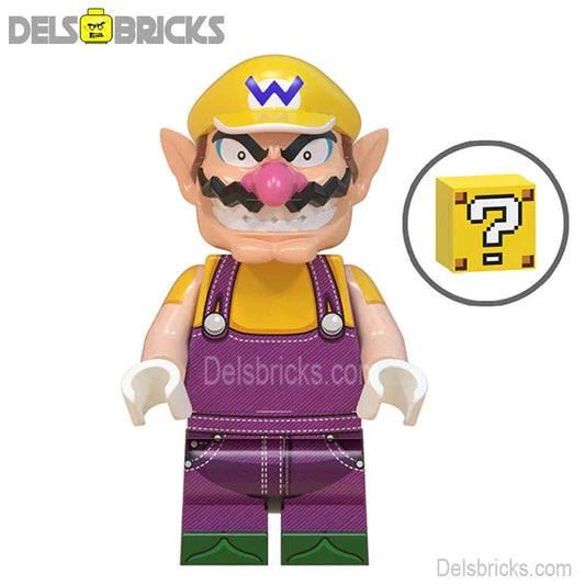 Wario from Super Mario Brothers Lego Minifigures Custom Toys - DelsBricks MinifiguresMinifiguresDelsBricks MinifiguresDelsbricks