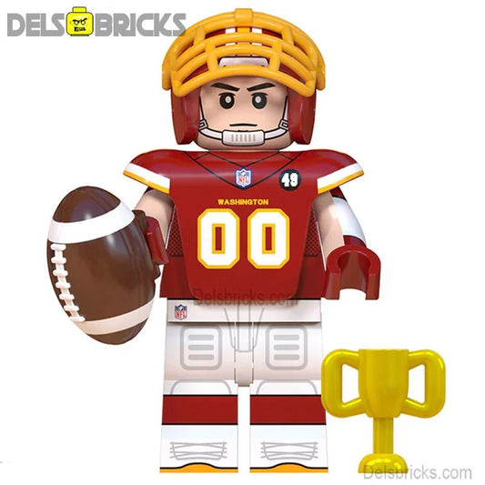 Washington Commanders NFL Football Teams Lego Minifigures Custom Toys - DelsBricks MinifiguresMinifiguresDelsBricks MinifiguresDelsbricks