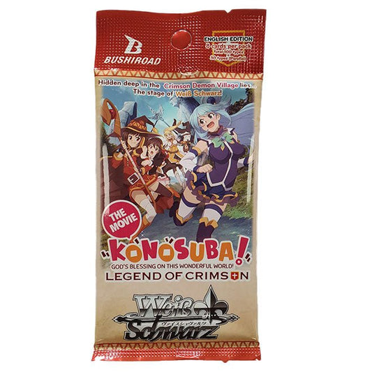 Weiss Schwarz: KONOSUBA - God’s blessing on this wonderful world! Legend of Crimson Booster Pack (8 Cards) - DelsBricks Toys & CollectiblesBooster PackDelsBricks Toys & CollectiblesShumi Toys & Gifts