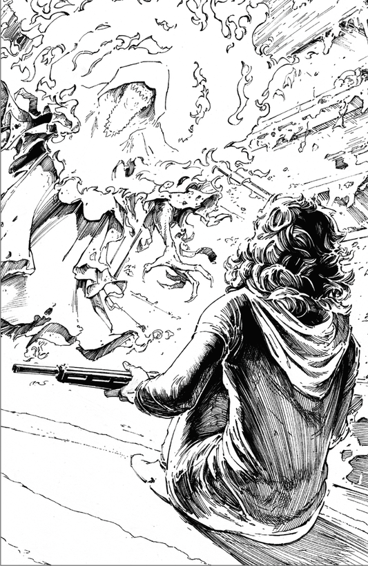WHITE SKY 1 2ND PTG EXCLUSIVE B&W VIRGIN VAR (03/18/2026) - DelsBricks Toys & CollectiblesComic BookDelsBricks Toys & CollectiblesUnknown Comic Books