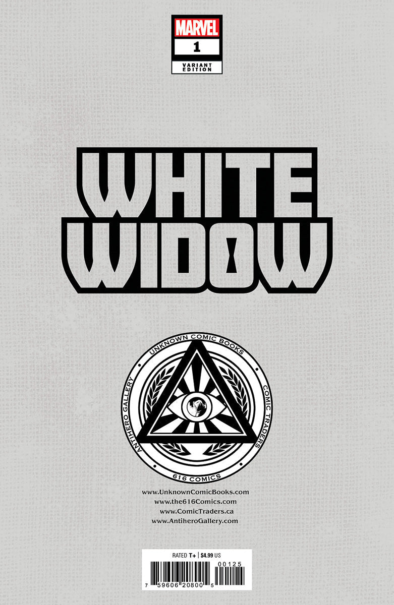 White Widow 1 Unknown Comics Miguel Mercado Exclusive Virgin Var (11/01/2023) (12/27/2023) - DelsBricks Toys & CollectiblesCOMIC BOOK EXCLUSIVEDelsBricks Toys & CollectiblesUnknown Comic Books
