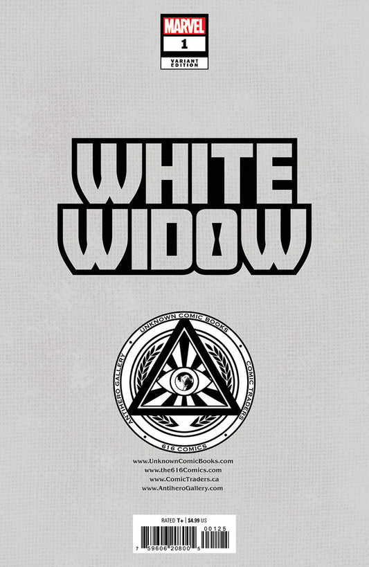 White Widow 1 Unknown Comics Miguel Mercado Exclusive Virgin Var (11/01/2023) (12/27/2023) - DelsBricks Toys & CollectiblesCOMIC BOOK EXCLUSIVEDelsBricks Toys & CollectiblesUnknown Comic Books