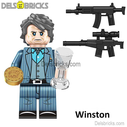 Winston John Wick Movie Characters Minifigures - DelsBricks MinifiguresMinifiguresDelsBricks MinifiguresDelsbricks