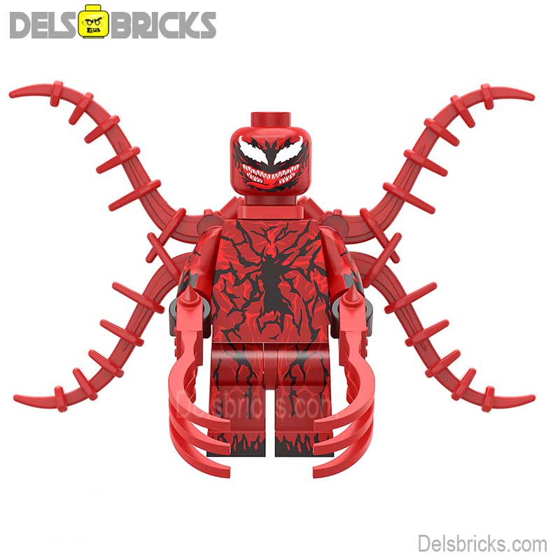 Carnage from Spiderman Lego Marvel Minifigures custom toys