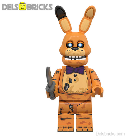 Spring Bonnie Five Nights At Freddys Movie Lego Minifigures custom toys