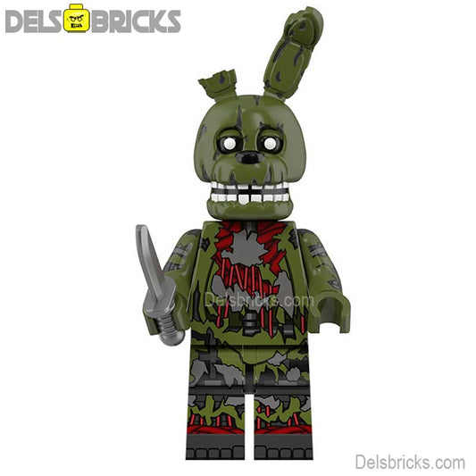 Five Nights At Freddys Springtrap Lego Minifigures custom toys