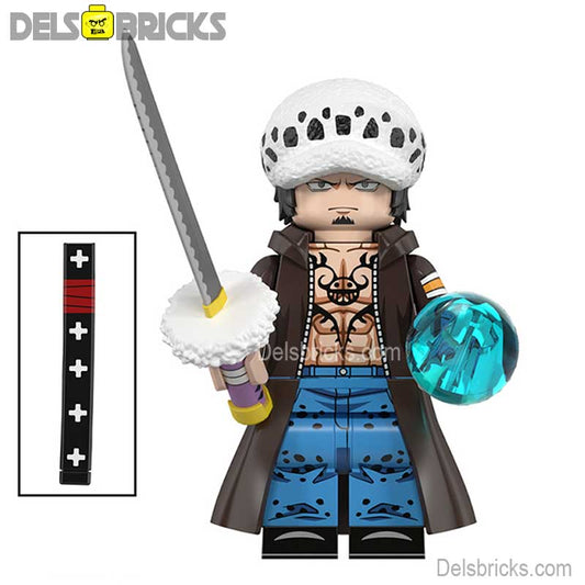 Trafalgar D Law from ONE PIECE Anime Lego Minifigures custom toys NEW1