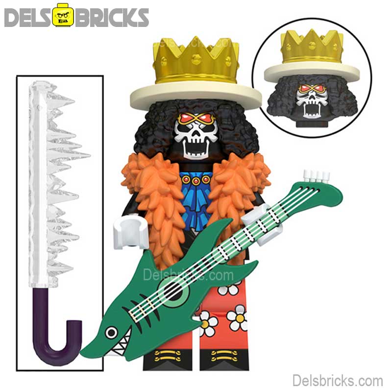 Brook from One Piece Lego Anime Minifigures Custom Toys NEW1