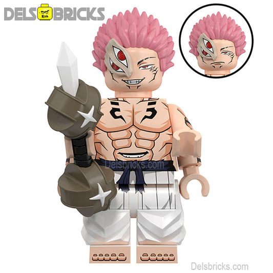 Ryomen Sukuna Jujutsu kaisen Lego Anime Minifigures Custom Toys 2 - DelsBricks Minifigures 