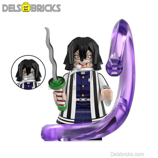 Obanai Iguro Demon Slayer Anime Lego Minifigures Custom Toys