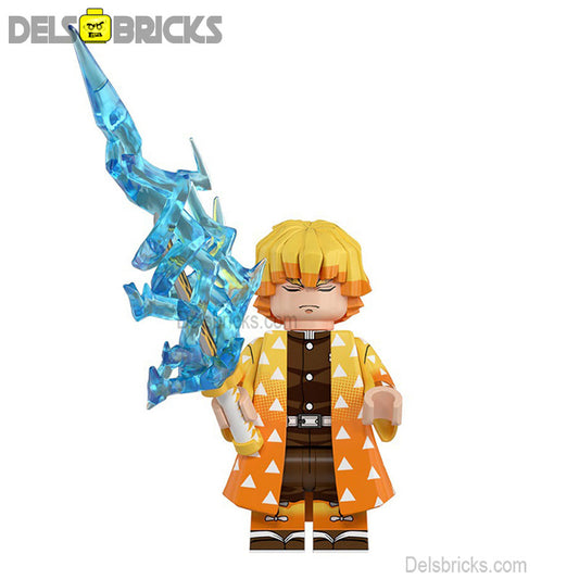 Agatsuma Zenitsu Demon Slayer Anime Lego Minifigures Custom Toys 2