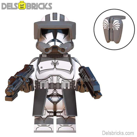 Wolfpack Clone Trooper Commander Lego Star Wars Minifigures - DelsBricks MinifiguresLego Star Wars MinifiguresDelsBricks MinifiguresDelsbricks.com