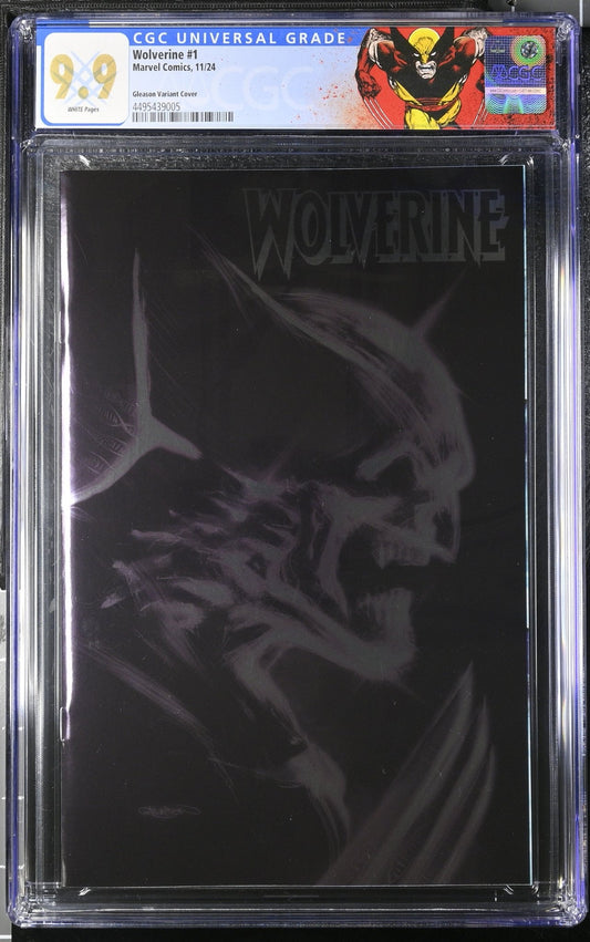 💎WOLVERINE 1 PAT GLEASON ADAMANTIUM FOIL VARIANT CGC 9.9 - CUSTOM WOLV LABEL - DelsBricks Toys & CollectiblesComic BookDelsBricks Toys & Collectibles412 Comics