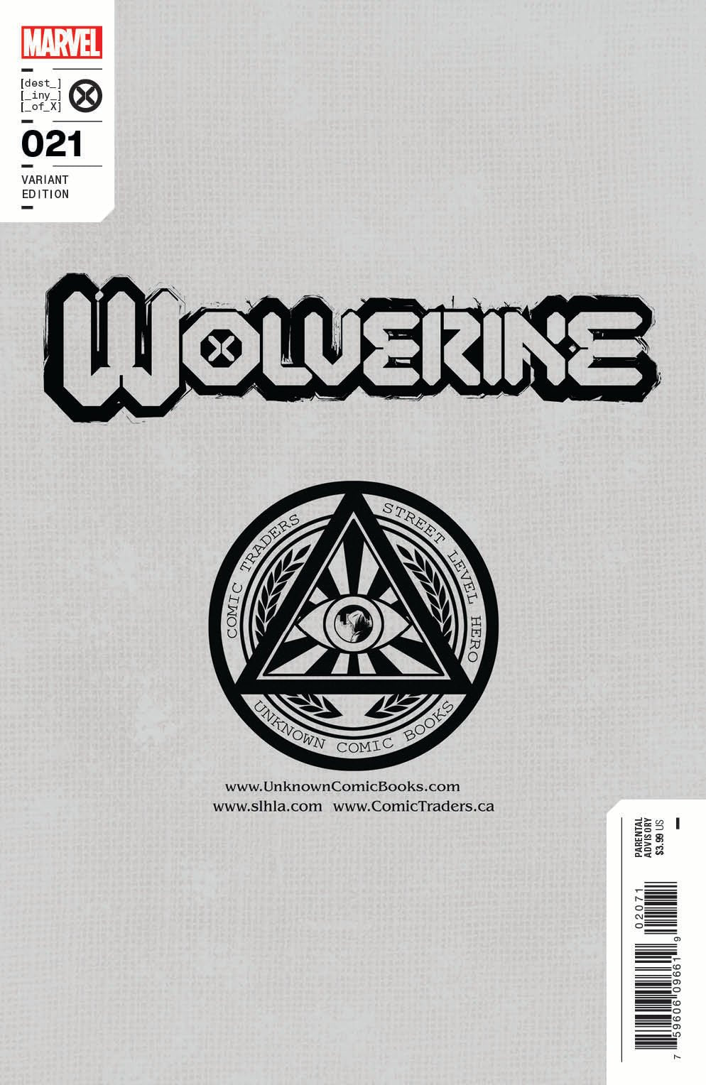 Wolverine 21 Unknown Comics Felipe Massafera Exclusive Var (05/18/2022) - DelsBricks Toys & CollectiblesCOMIC BOOK EXCLUSIVEDelsBricks Toys & CollectiblesUnknown Comic Books