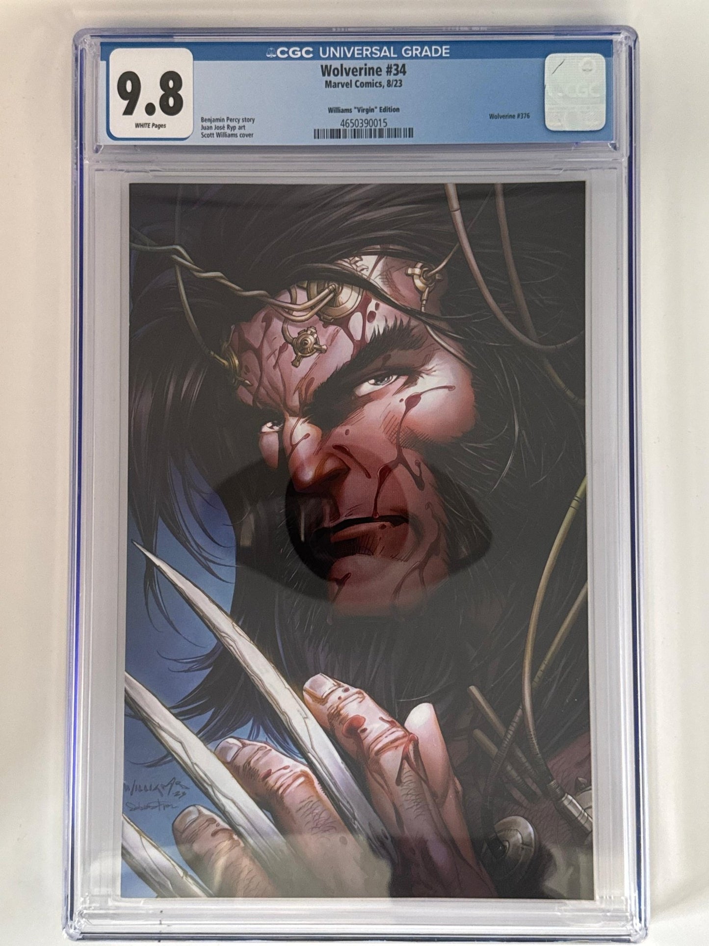 Wolverine 34 CGC 9.8 Blue Label Williams Exclusive Var - DelsBricks Toys & CollectiblesCOMIC BOOKDelsBricks Toys & CollectiblesUnknown Comic Books