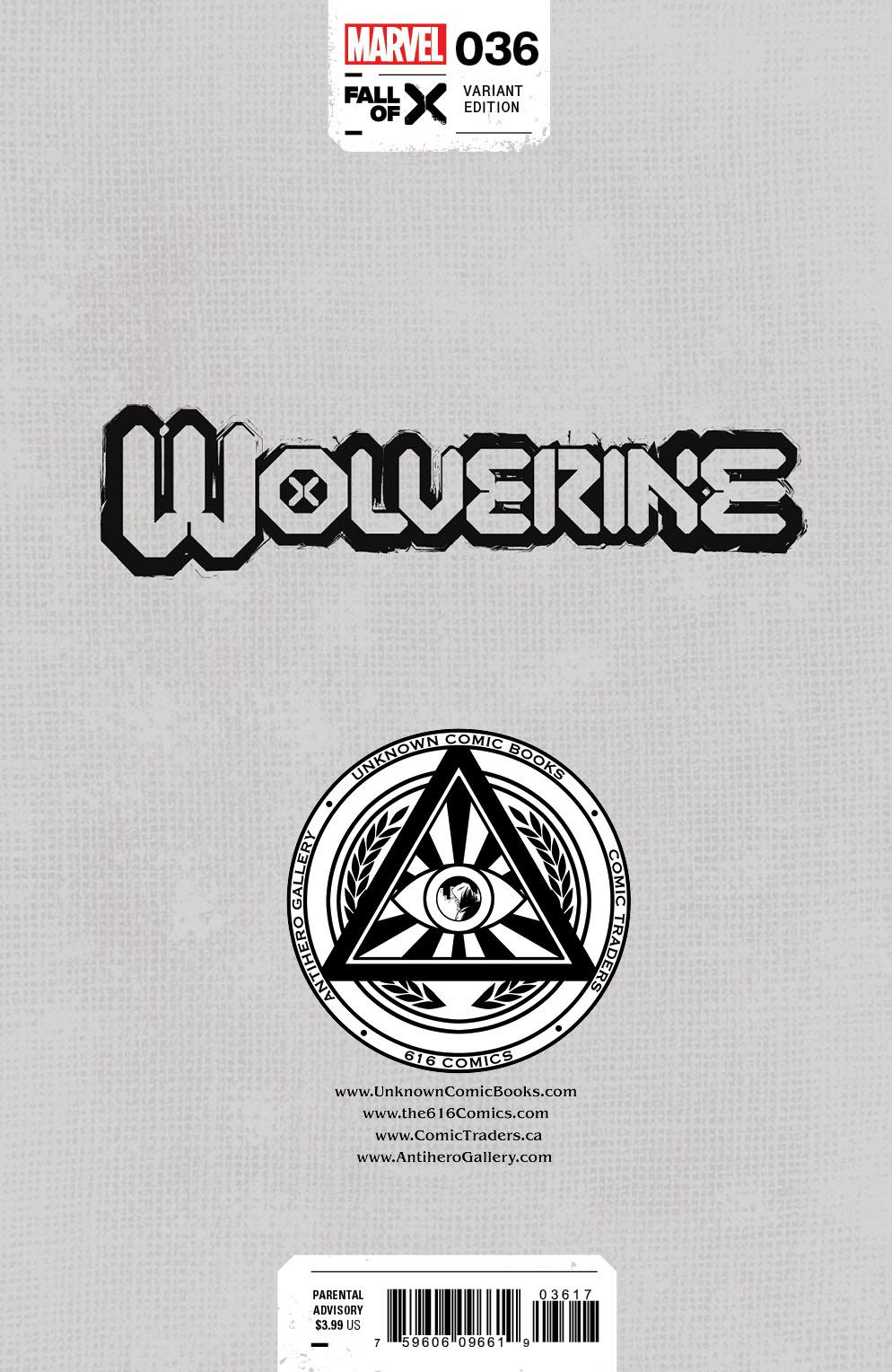 Wolverine 36 [Fall] Unknown Comics Miguel Mercado Exclusive Var (08/09/2023) (08/30/2023) - DelsBricks Toys & CollectiblesCOMIC BOOK EXCLUSIVEDelsBricks Toys & CollectiblesUnknown Comic Books