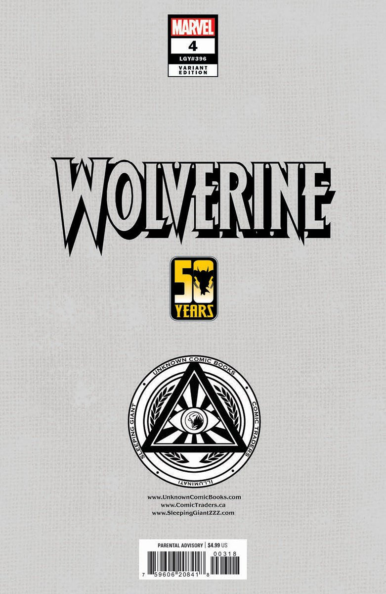 WOLVERINE 4 UNKNOWN COMICS RAFAEL GRASSETTI EXCLUSIVE VIRGIN VAR (12/04/2024) - DelsBricks Toys & CollectiblesCOMIC BOOKDelsBricks Toys & CollectiblesUnknown Comic Books