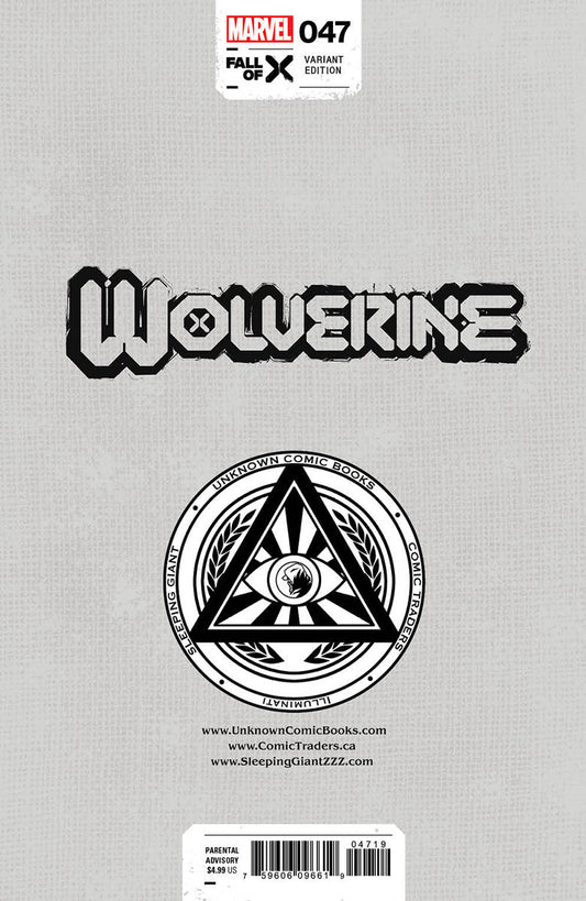 Wolverine 47 Unknown Comics Mico Suayan Exclusive Var (04/10/2024) - DelsBricks Toys & CollectiblesCOMIC BOOKDelsBricks Toys & CollectiblesUnknown Comic Books