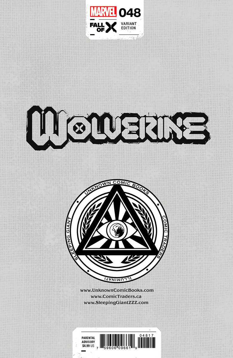 Wolverine 48 Unknown Comics Marco Mastrazzo Exclusive Var (04/24/2024) - DelsBricks Toys & CollectiblesCOMIC BOOKDelsBricks Toys & CollectiblesUnknown Comic Books
