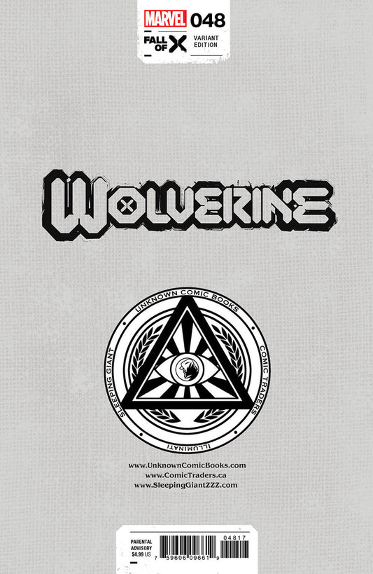 Wolverine 48 Unknown Comics Marco Mastrazzo Exclusive Var (04/24/2024) - DelsBricks Toys & CollectiblesCOMIC BOOKDelsBricks Toys & CollectiblesUnknown Comic Books