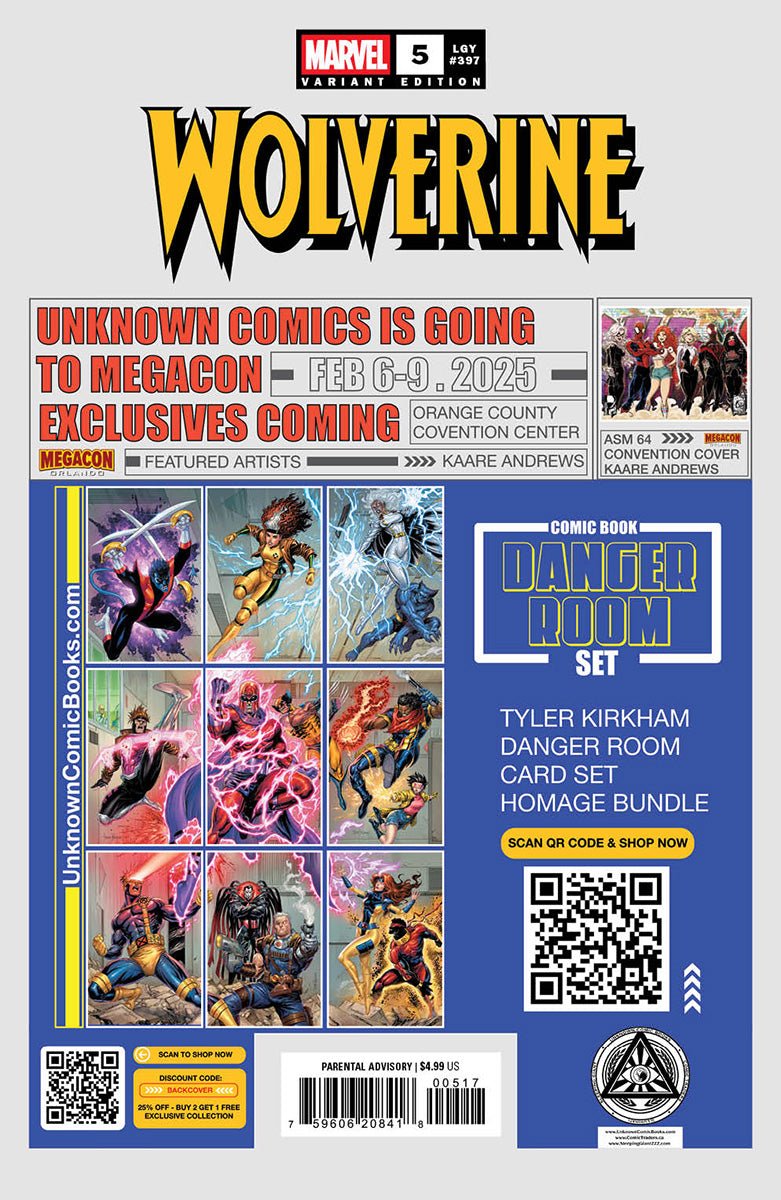 Wolverine 5 Unknown Comics Ejikure Exclusive Virgin Var (01/08/2025) - DelsBricks Toys & CollectiblesCOMIC BOOKDelsBricks Toys & CollectiblesUnknown Comic Books