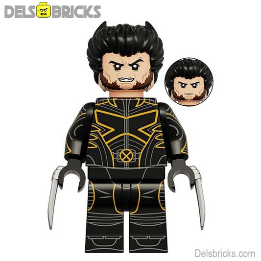 Wolverine Logan from X - Men & Deadpool movies Lego Marvel Minifigures toys - DelsBricks MinifiguresMinifiguresDelsBricks MinifiguresDelsbricks