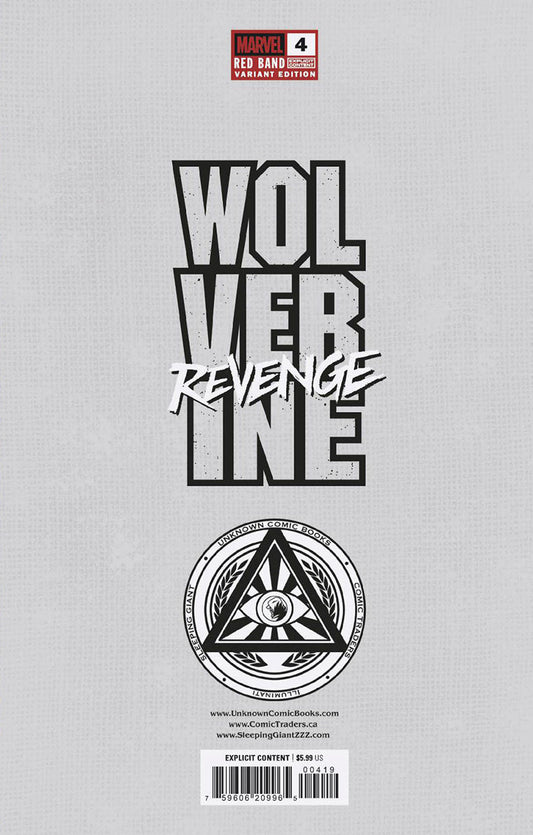 Wolverine: Revenge - Red Band 4 Unknown Comics MICO SUAYAN Connecting Cover Exclusive Var [Polybagged] Explicit Content (01/22/2025) - DelsBricks Toys & CollectiblesCOMIC BOOKDelsBricks Toys & CollectiblesUnknown Comic Books