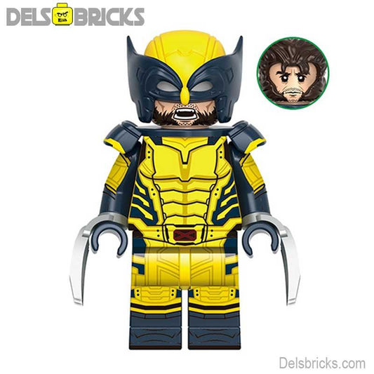 Wolverine Yellow & Blue Suit X - Men & Deadpool 3 Lego Marvel Minifigures NEW - DelsBricks MinifiguresMinifiguresDelsBricks MinifiguresDelsbricks