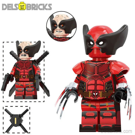 Wolverinepool marvel Lego Minifigures Custom Toys NEW - DelsBricks MinifiguresMinifiguresDelsBricks MinifiguresDelsbricks