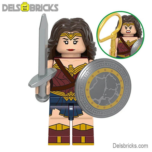 Wonder Woman Justice league Minifigures - DelsBricks MinifiguresMinifiguresDelsBricks MinifiguresDelsbricks