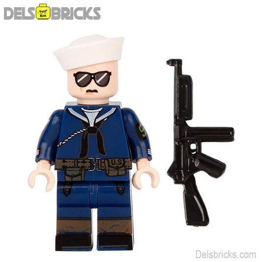 World War 2 American Navy Soldier Custom Lego Star Wars Minifigures Toys 1 - DelsBricks MinifiguresLego MinifiguresDelsBricks MinifiguresDelsbricks.com