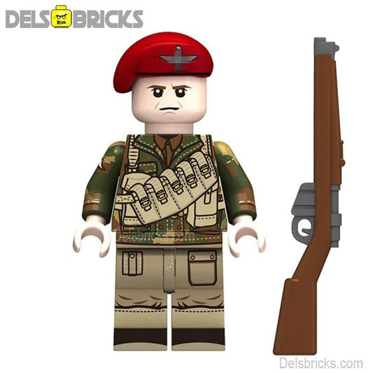 World War 2 British Airborne "Red Devils" Soldier Custom Lego Minifigures Toys - DelsBricks MinifiguresLego MinifiguresDelsBricks MinifiguresDelsbricks.com