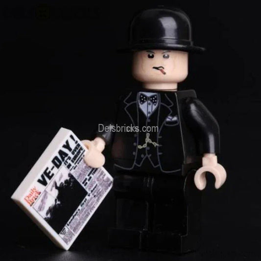 World War 2 British Prime Minister Winston Churchill Best Lego Minifigures Custom Toys - DelsBricks MinifiguresLego MinifiguresDelsBricks MinifiguresDelsbricks.com