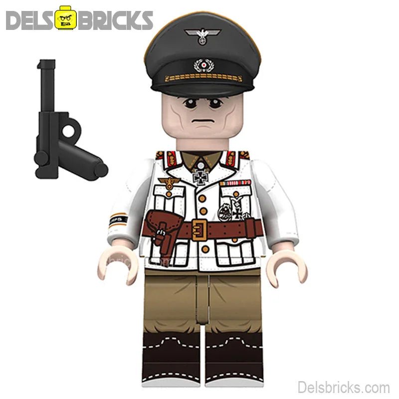 World War 2 Erwin Rommel Nazi General Lego Minifigures Custom Toys - DelsBricks MinifiguresLego MinifiguresDelsBricks MinifiguresDelsbricks.com