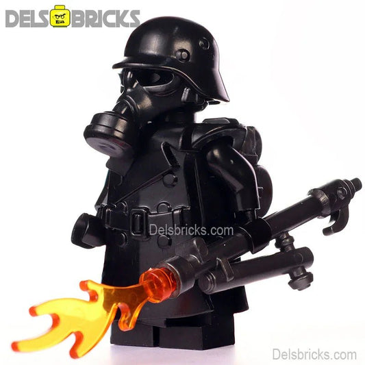 World War 2 Gas Mask Flame trooper Officer Custom Lego Star Wars Minifigures Toys - DelsBricks MinifiguresLego MinifiguresDelsBricks MinifiguresDelsbricks.com