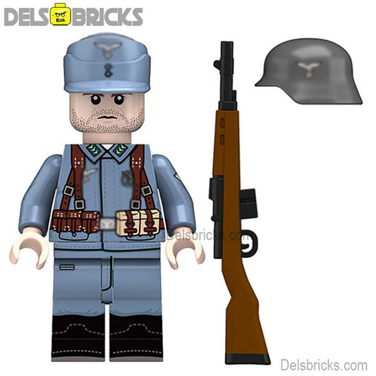 World War 2 German Luftwaffe Soldier Lego Minifigures Custom Toys - DelsBricks MinifiguresLego MinifiguresDelsBricks MinifiguresDelsbricks.com