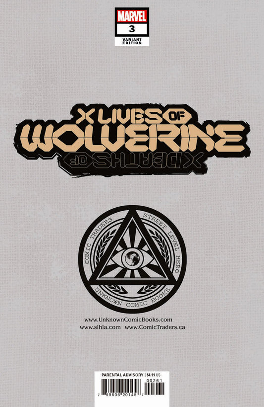 X Lives Of Wolverine 3 Unknown Comics Alan Quah Exclusive Var (02/16/2022) - DelsBricks Toys & CollectiblesCOMIC BOOK EXCLUSIVEDelsBricks Toys & CollectiblesUnknown Comic Books